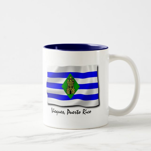 Puerto- RicoTasse: Vieques Zweifarbige Tasse (Rechts)