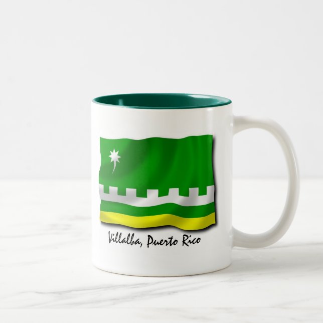 Puerto- RicoTasse: Villalba Zweifarbige Tasse (Rechts)