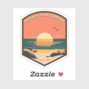 Puerto San Carlos Baja Kalifornien Sur Mexico RV Aufkleber