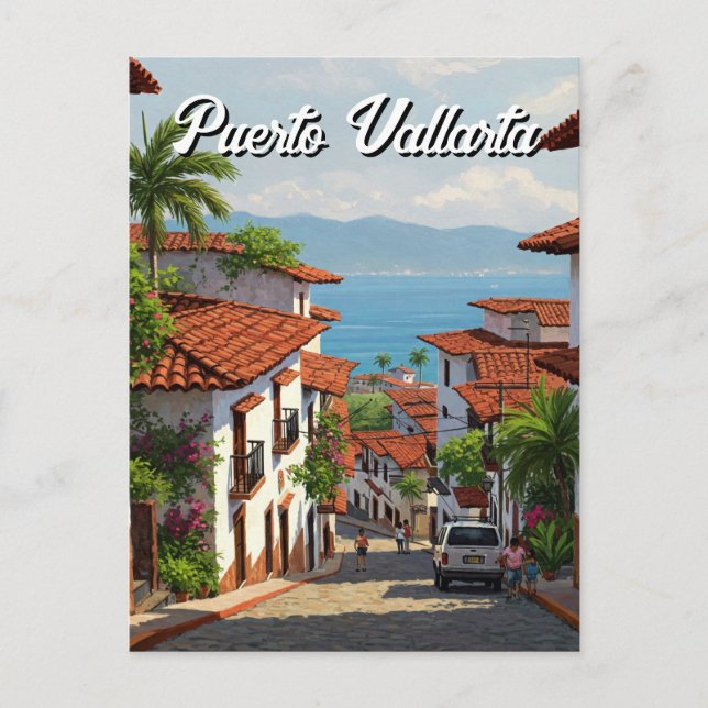 Puerto Vallarta Jalisco Mexico Travel Postkarte (Vorderseite)