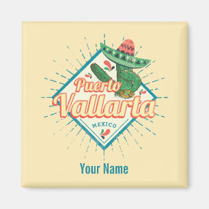 Puerto Vallarta Jalisco Mexiko tanzt Kakteen Magnet