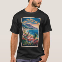 Puerto Vallarta Mexiko Illustration Reise Kunst