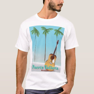 Puerto Vallarta Mexiko Reiseplakat T-Shirt
