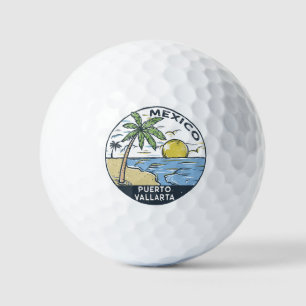 Puerto Vallarta Mexiko Vintag Golfball