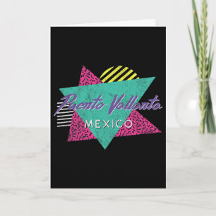 Puerto Vallarta Mexiko Vintage Retro 80er 90er Url Karte