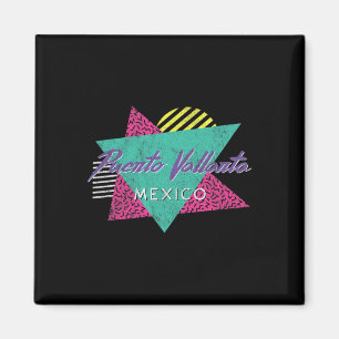 Puerto Vallarta Mexiko Vintage Retro 80er 90er Url Magnet