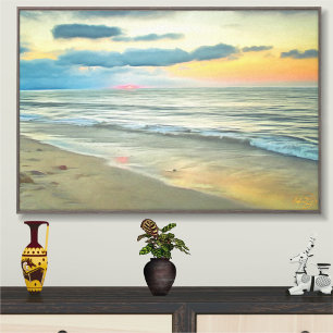 Puerto Vallarta Ocean Sunset Beach Painting 0735 Leinwanddruck