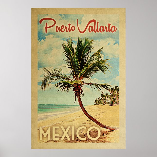 Puerto Vallarta Palm Treatment Obelisk Poster (Vorne)