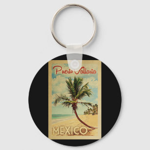 Puerto Vallarta Palm Treatment Obelisk Schlüsselanhänger