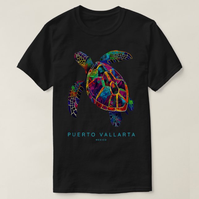 Puerto Vallarta Reisen Mexiko Vintages Meer T-Shirt (Design vorne)