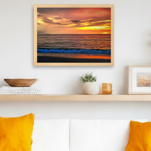 Puerto Vallarta Sonnenuntergang Banderas Bay 1577 Poster