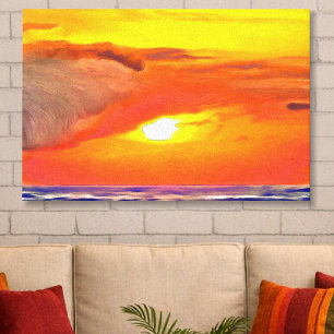 Puerto Vallarta Sonnenuntergang Ozean 2443 Kunst Leinwanddruck