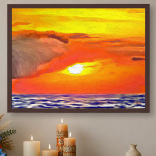 Puerto Vallarta Sonnenuntergang Ozean 2443 Kunstpr Poster