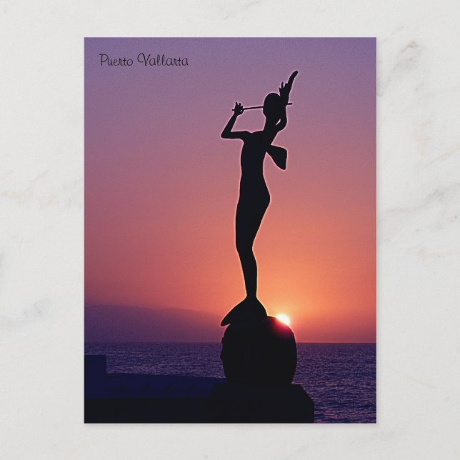 Puerto Vallarta Sunset Postkarte (Vorderseite)