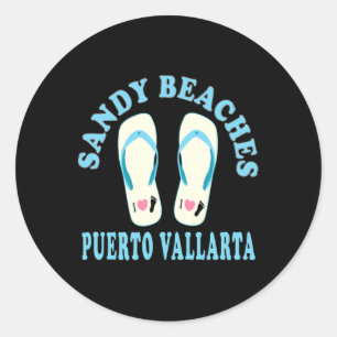 Puerto Vallarta Urlaub Sandstrände im Herzen von F Runder Aufkleber