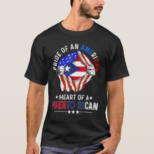 Puertoricanischer Amerikanischer Amerika Stolz Kub T-Shirt