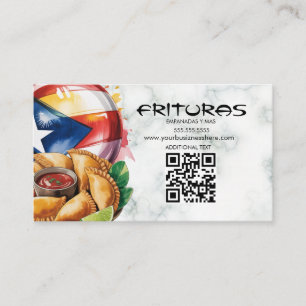 Puertoricanisches Boricua-Empanadas-Mobil Visitenkarte