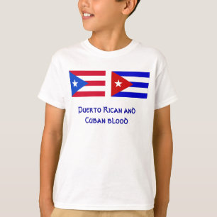 PuertoRico_flag, Cuba_flag, Puertorikaner und Cu… T-Shirt