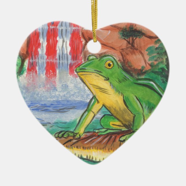 Puertorikaner Coqui Keramikornament (Vorne)