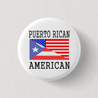Puertorikanische amerikanische Flagge Button