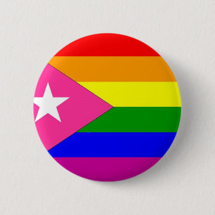 Puertorikanische Gay Pride-Flagge Button
