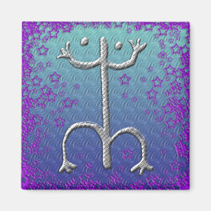 Puertorikanischer coqui Petroglyphemagnet Magnet