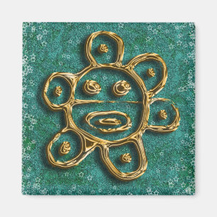 Puertorikanischer Sonnepetroglyphemagnet Magnet