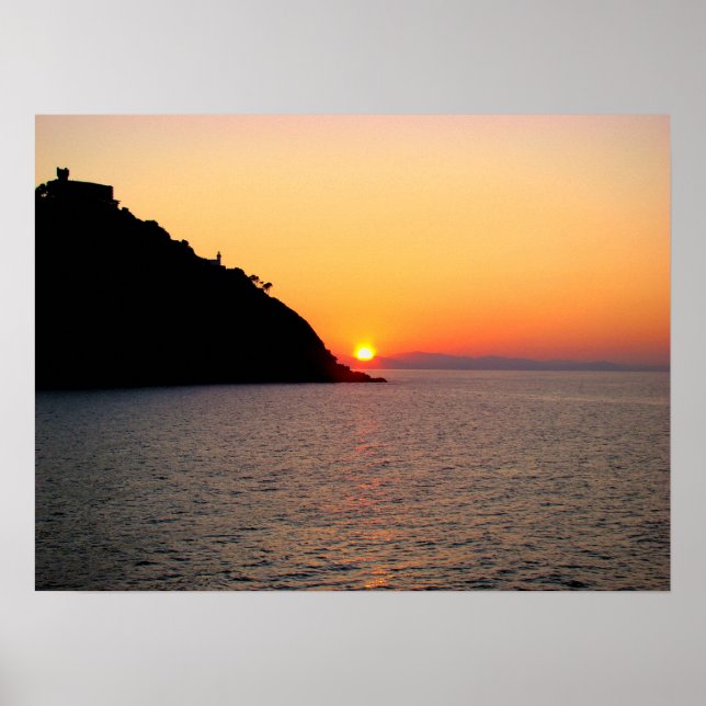 Puesta de sol Donostia - San Sebastián - M1 Poster (Vorne)