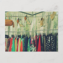 Puesto de ropa postkarte