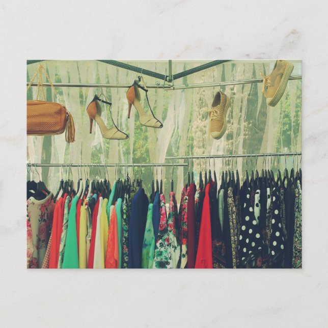 Puesto de ropa postkarte (Vorderseite)
