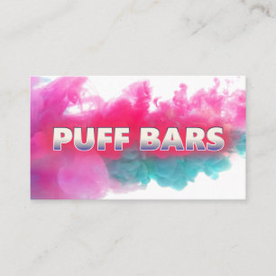 Puff Bar Disposable Vapes White Business Card Visitenkarte