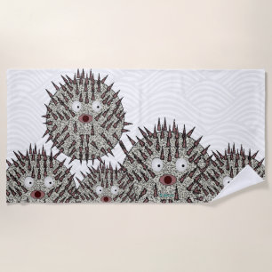 Puffer Fisch Beach Handtuch