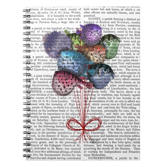 Puffer Fish Balloons Notizblock (Vorderseite)