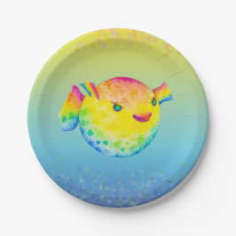 Pufferfische Pappteller