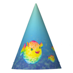 Pufferfische Partyhütchen