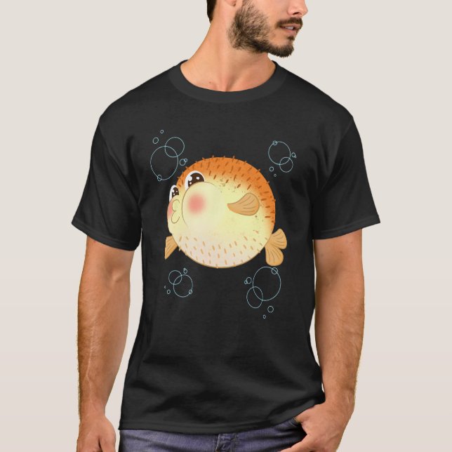 Pufferfish Blowfish Tetraodontidae Sea Squab Ballo T-Shirt (Vorderseite)
