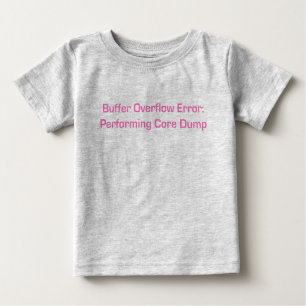 Pufferüberlauf Rosa Baby T-shirt