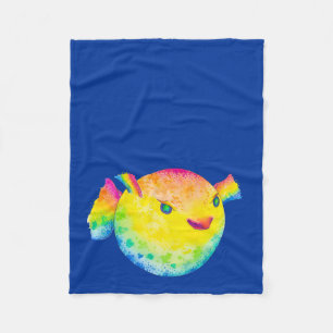 Pufffisch Fleecedecke