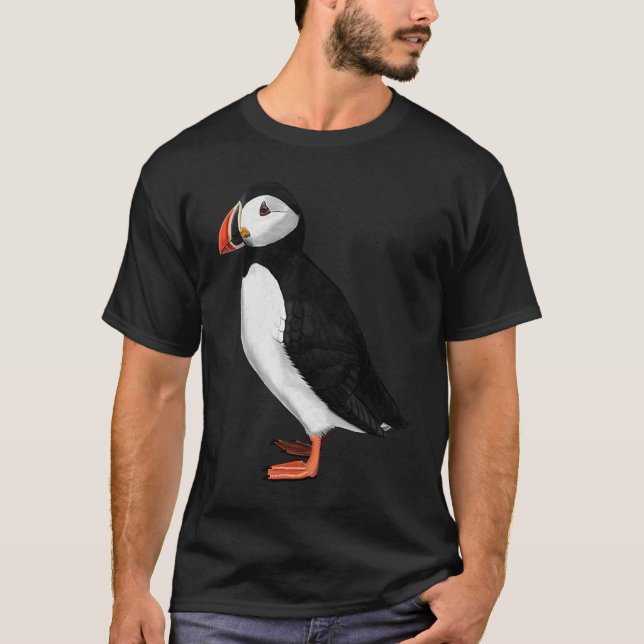 Puffin Bird Bird Birdwatcher Animal Biologist T-Shirt (Vorderseite)
