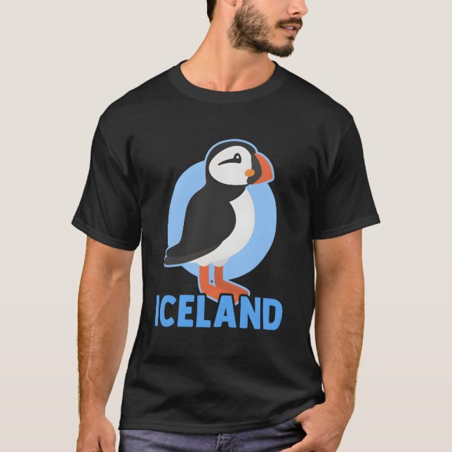 Puffin Bird Funny Iceland Animal Lover Men Frauen  T-Shirt (Vorderseite)