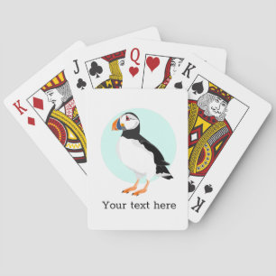 Puffin Bird-Illustration Spielkarten