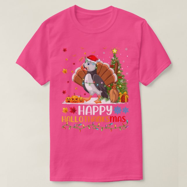 Puffin Bird Lover Funny Happy Puffin HelloDankeMa T-Shirt (Design vorne)
