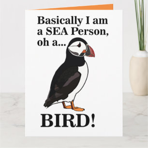 Puffin Bird Seabird Funny Birthday Karte