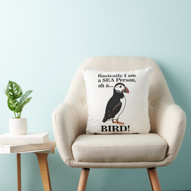 Puffin Bird Seabird Funny Kissen (Stuhl )