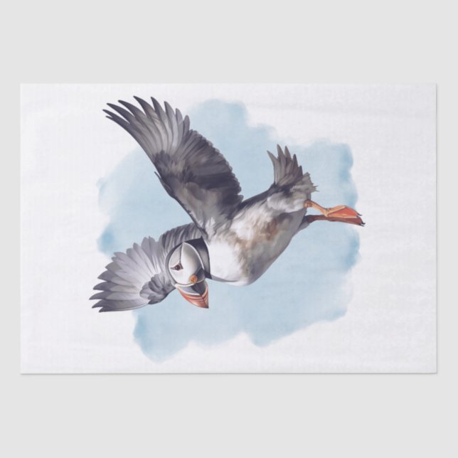 Puffin Bird Seidenpapier (Vorderseite)