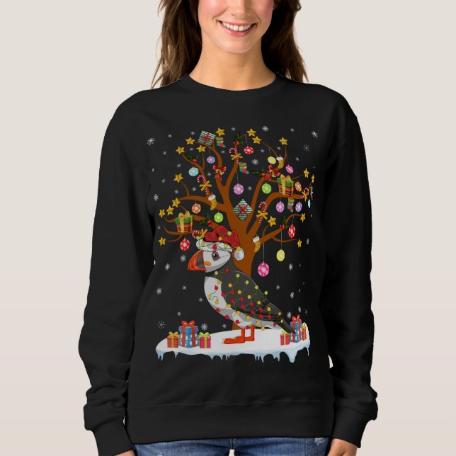 Puffin Bird Weihnachten Weihnachten Weihnachten Sweatshirt (Vorderseite)