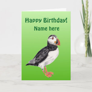 Puffin Birthday Card Karte