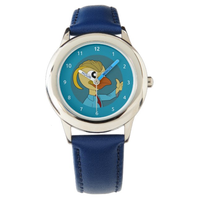 Puffin-Cartoon-Uhr Armbanduhr (Vorderseite)