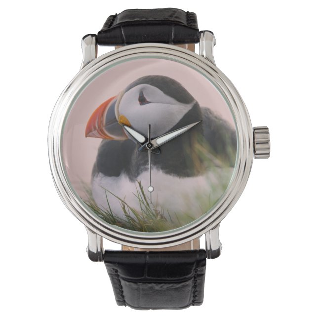 Puffin (Fratercula arctica) Armbanduhr (Vorderseite)