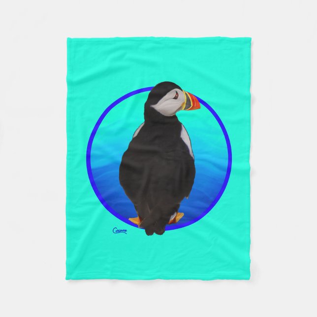 Puffin - kleines Fleece Blanket (Vorderseite)